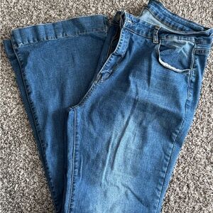 Blue Flare & Wide Leg Jeans